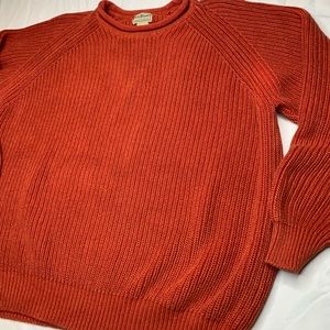 VINTAGE LL BEAN SWEATER RED LARGE Mens